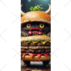 AI妖怪大図鑑のトリプル肉厚ビーフバーガー妖怪　バグドガルド Socks