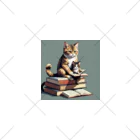 三毛猫shopの本を読む猫 ソックス