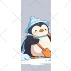 ganeshaのかわいいペンギンとおもちゃのシャベル Socks