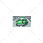 kawadangoのかわいい緑の車 ソックス