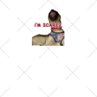 毛玉のおうちチャリティーグッズ販売suzuri部のI'M SCARED. Socks