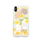 ＊momochy shop＊のモッコウバラ Soft Clear Smartphone Case