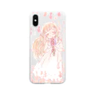 ＊momochy shop＊のルピナス Soft Clear Smartphone Case