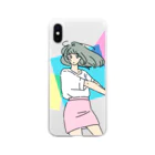 マキノノマのミニスカポップ Soft Clear Smartphone Case