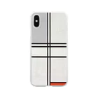 SONOTENI-ARTの028-002　モンドリアン　『コンポジション(No.1)』　クリア　スマホケース　iPhone XS/X専用デザイン　CC2 Soft Clear Smartphone Case