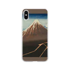 SONOTENI-ARTの003-005　葛飾北斎　『富嶽三十六景　山下白雨』　クリア　スマホケース　iPhone XS/X専用デザイン　CC2 ソフトクリアスマホケース