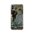 SONOTENI-ARTの004-023　クロード・モネ　『バジールとカミーユ』　クリア　スマホケース　iPhone XS/X専用デザイン　CC2 Soft Clear Smartphone Case