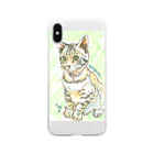 大江戸の子猫ケンケン Soft Clear Smartphone Case