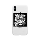 TIGER_LEEのブルース・リー先生 お気に入りの寅 🐯 Soft Clear Smartphone Case