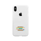 frenchfoxのDOUBLE SURF BURGER Soft Clear Smartphone Case