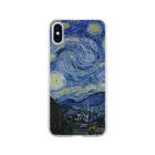 Art Baseの星月夜 / フィンセント・ファン・ゴッホ(The Starry Night 1889) Soft Clear Smartphone Case