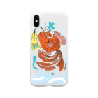 OKAMEの跳ね金魚 Soft Clear Smartphone Case