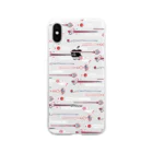 IZANAMI by Akane Yabushitaの【日本レトロ#04】かんざし（パターン） Soft Clear Smartphone Case