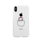 おもち屋さんのポケットねこ Soft Clear Smartphone Case