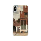 Art Baseの小路 / フェルメール (View of Houses in Delft (The little Street) 1658) Soft Clear Smartphone Case