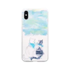 Meow__35のネコとソラ Soft Clear Smartphone Case