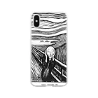 Art Baseのムンク / 叫び / The Scream / Edvard Munch / 1895 Soft Clear Smartphone Case