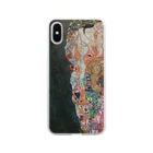 Art Baseのグスタフ・クリムト / 1916 /Death and Life / Gustav Klimt Soft Clear Smartphone Case