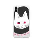 mya-mya=MIYA JUNKO's shop 02のodd-eyed cat Soft Clear Smartphone Case