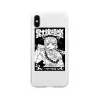 メイドイン極楽スズリ店の南無三スイング Soft Clear Smartphone Case