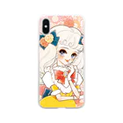 白鳥座-shiratoriza-のロマンチックガール Soft Clear Smartphone Case