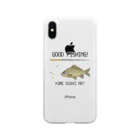 猫と釣り人のヘラブナ_1 Soft Clear Smartphone Case