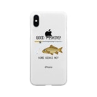 猫と釣り人のコイ_1 Soft Clear Smartphone Case