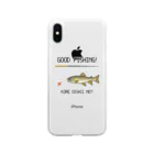 猫と釣り人のアユ_1 Soft Clear Smartphone Case