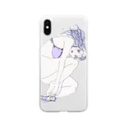 海のchanging clothes Soft Clear Smartphone Case