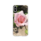 2626(ふわふわ)のピンクの薔薇ちゃん Soft Clear Smartphone Case