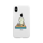 Grün Libelle商店のゲームねこちゃん Soft Clear Smartphone Case