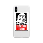 可愛いよりカッコイイといわれたい鳥グッズ屋さんのSEKISEI INKO  セキセイインコ Soft Clear Smartphone Case