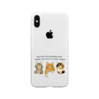 nonaの飼い猫になりたい三匹の猫 Soft Clear Smartphone Case