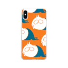 くらきち ONLINE SHOPのねこタイツの日常 パンプキン Soft Clear Smartphone Case