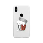 スプートニクのtokeru-obake-irotsuki Soft Clear Smartphone Case