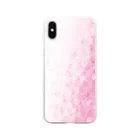 orange_honeyの桜6 Soft Clear Smartphone Case