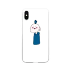 Chill_の売る気のないイラスト Soft Clear Smartphone Case