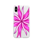 PasswordArtのピンクの花 Soft Clear Smartphone Case