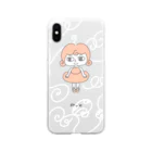 みきのこのお店のくるくるちのこちゃん クリア Soft Clear Smartphone Case