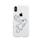 studio sugarsevenのなんでもギブくん Soft Clear Smartphone Case