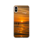 IWAYA ONE DAY  garagekentaのIWAYA ONE DAY SUNSET 海 波 夕陽 Soft Clear Smartphone Case