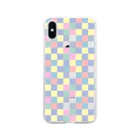 BE UPWARDのcolor block Soft Clear Smartphone Case