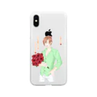 Nappeの言の葉　薔薇 Soft Clear Smartphone Case