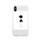 ち。の迷ったら黒い服 Soft Clear Smartphone Case