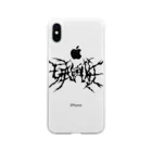 HachijuhachiのGENOCIDE メタルロゴ　ブラック Soft Clear Smartphone Case