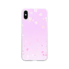 sonoteniの花柄　桜 2　#108 Soft Clear Smartphone Case