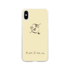 sonoteniのアルファベット　イニシャル　ボタニカル　クリーム　Z #205 Soft Clear Smartphone Case