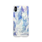 Lost'knotのBlue nine-tailed fox Soft Clear Smartphone Case