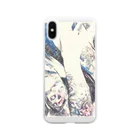 Lost'knotのBLUE CALL GIRL Soft Clear Smartphone Case