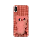 WholeLottaLoveのギンガムチェックのあびげいる Soft Clear Smartphone Case